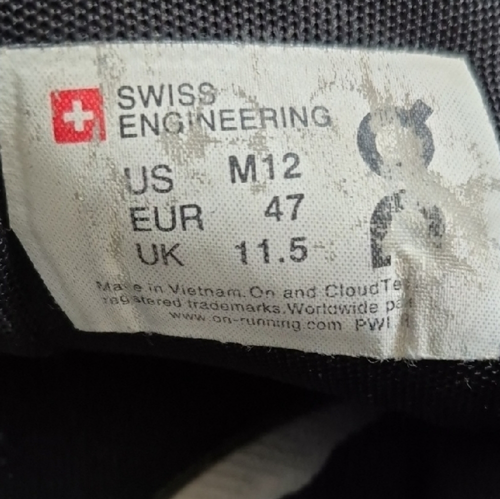 On Running Men's Sneakers Size 12 AS IS - Picture 9 of 9